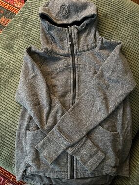 lululemon athletica Grey Full-Zip Hooded Sweatshirt